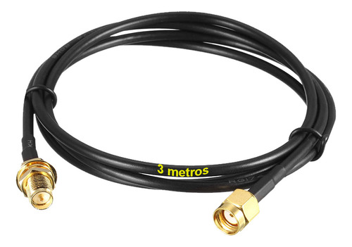 Cable Extensor Pigtail Rp-sma Coaxial Antena Mh 3m [ Max ]