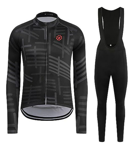 Conjunto De Jersey Y Pantalón Térmico Para Ciclismo De Invie