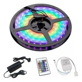 Kit Tira Led Rgb 5050 300 Led 5m +control Remoto