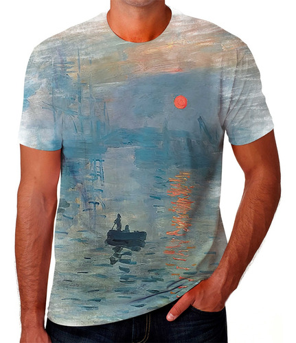 Camisa Camiseta Personalizada Claude Monet Pintor Francês 10