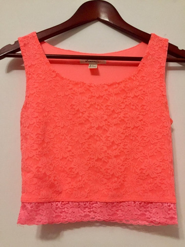 Blusa Top Sin Mangas Forrada Forever 21 Fiesta Mujer Talle S