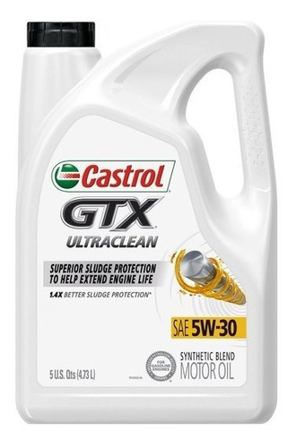 Aceite Castrol Gtx Ultraclean 5w-30 Motor Sintético Usa