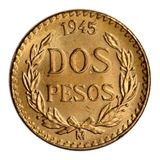 Robmar-moneda De Mexico De 2 Pesos 1,63 G. Oro Fino 22 K.