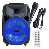 Caixa De Som Bluetooth Karaoke Sem Fio 20w P/ Churrasco Etc