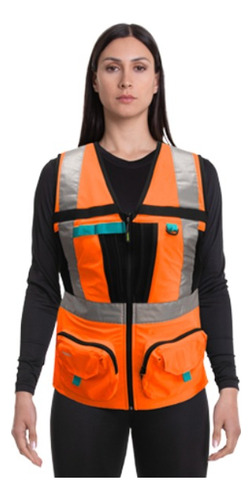 Chaleco Geologo Alaska Xpert Mujer Naranjo