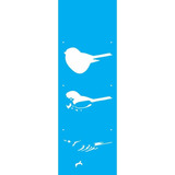 Stencil Opa 10 X 30 Cm - Pássaros - 2159