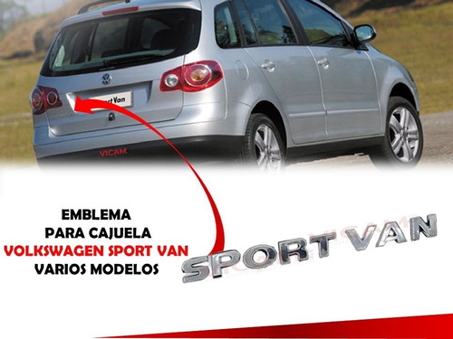 Emblema Para Cajuela Compatible Con Volkswagen Sport Van