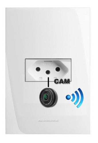 V1.0 Tomada Ip Espiã Wi-fi Camera Imagem Tempo Real Espião