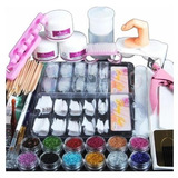 Kit De Uñas Acrilicas Completo Manicure Arte