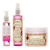 Kit Crema Rosa Mosqueta + Agua De Rosas + Aceite Florigan® 