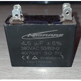 Capacitor 4,5 Uf 380v 4 Terminais Tipo Caixa