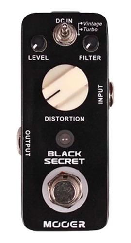 Micro Pedal De Guitarra Mooer Black Secret Distortion