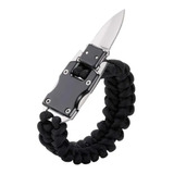 Pulsera Paracord Caza Tactica Acero Cuchillo Navaja Camping 