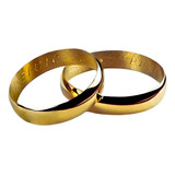 Par Alianzas Oro 18 Kts 5 Grs Grabado Casamiento Compromiso 