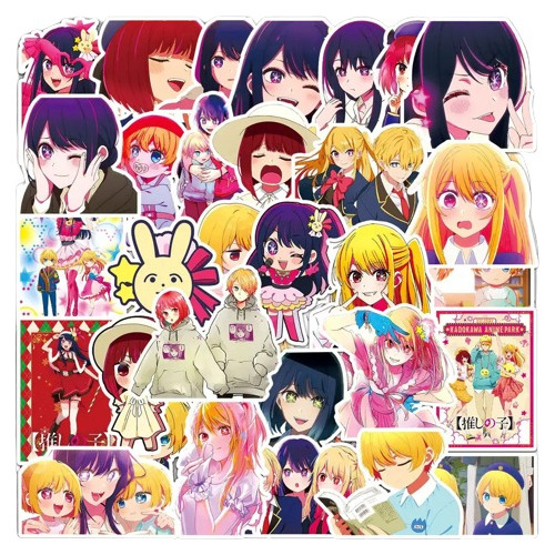 Oshi No Ko Anime Manga 50 Calcomanias Stickers Pvc Vs Agua