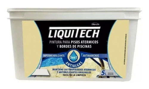 Liquitech  Pisos Atermicos Pileta Pintura 5 Lts