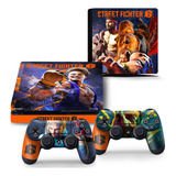 Skin Street Fighter 6 Adesivo Ps4 Slim Playstation 4 Slim