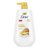 Dove Gel De Baño Suave Y Duradero Para Mujer, Brillante 30oz