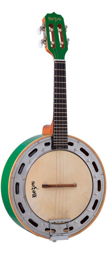 Banjo Rozini Rj11 Elvd Studio Eletrico Verde Mogno Laminado