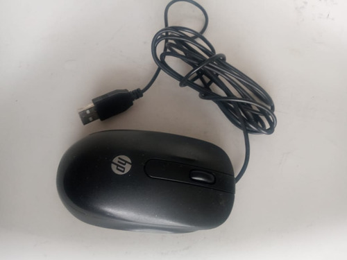 Mouse Ratón Óptico Usb Hp 672652-0 Con Cable Negro 2 Botones