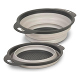 Colador Plegable 2l Pequeño Escurridor Pasta Para Cocina Ver