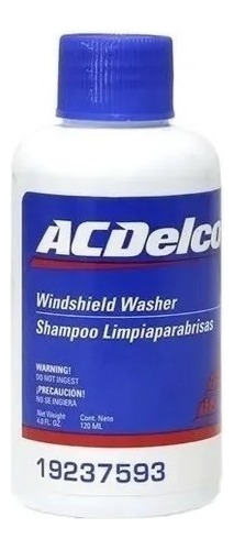Shampoo Limpiaparabrisas 120ml Acdelco.