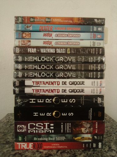 Lote 15 Dvds De Séries - Originais - Novos/lacrados 