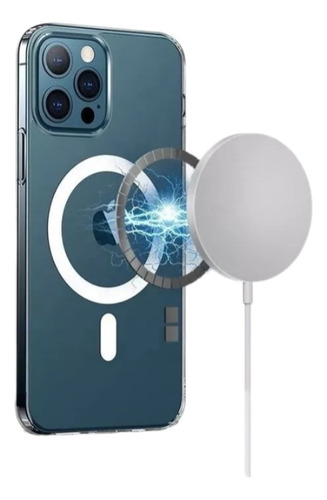 Funda Generica Magnetica Transparente Para iPhone 12 Series