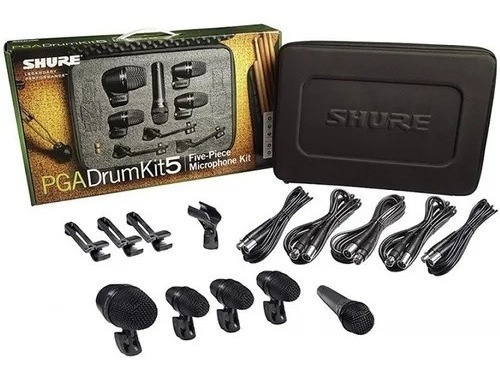 Kit De Microfones Para Bateria Shure Pgadrumkit5