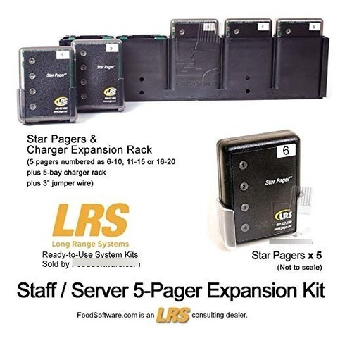 Kit De Expansión Restaurante Sistema De Pager Server Con 5 B