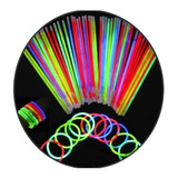 90 Pulsera Neon Cyalume Glow Colores Eventos Fiesta 