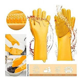 Guantes Silicona Multiusos Lava Vajilla Baño Mascota Cocina