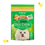 15 Sachês Alimento Úmido Dog Chow Adulto Mini P Frango 100g