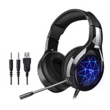 Auricular Gamer Con Cable Y Luz Nuoxi N1