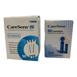 Pack Caresens S  50 Tiras Reactivas + 50 Lancetas