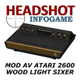 Serviço De Conversão Mod Av Atari 2600 Wood Light Sixer