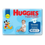 Fralda Huggies Tripla Proteção  M 28 Unidades