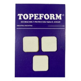 Tope Autoadhesivo Cuadrado 3 Cm Blanco Packx 15 Topeform