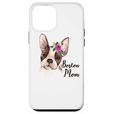 Funda Para iPhone 12 Mini Boston Terrier Mom-02