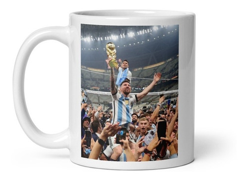 Taza Lionel Messi Campeon Mundial Qatar 2022 Argentina #02