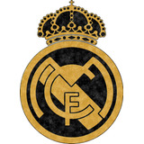 Parche Real Madrid Dorado Aplique Textil Pegar Plancha