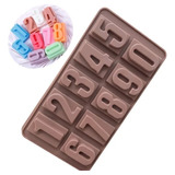 Molde De Silicona Para Chocolates En Forma De Números