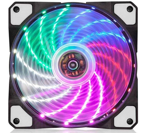 Cooler 12x12cm Para Pc 15 Leds Rgb Netmak