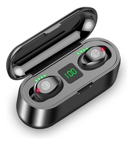 Auriculares In-ear Inalámbricos F9 Negro Bluetooth 5.0