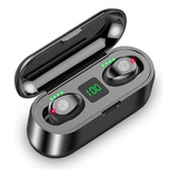 Auriculares In-ear Inalámbricos F9 Negro Bluetooth 5.0
