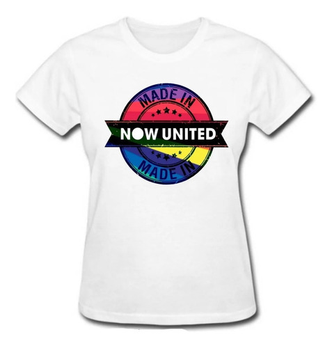Camiseta Baby Look Blusa Feminina Now United Pop Music