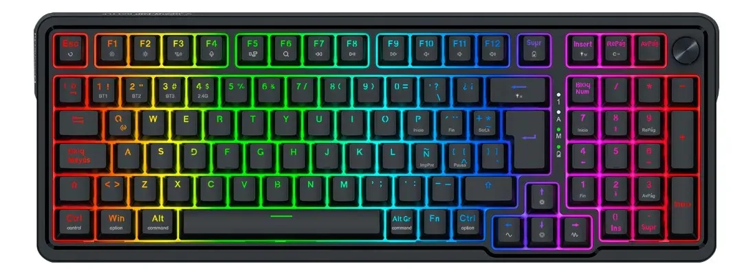 TECLADO REDRAGON EISA K686 MAGNÉTICO RGB BLACK