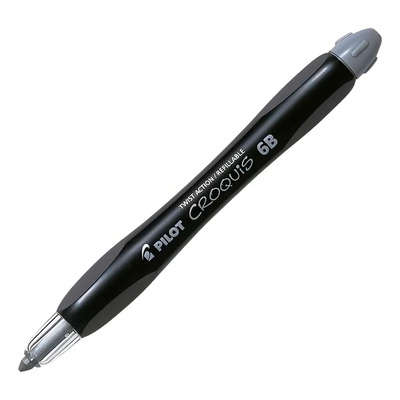 Lapicero Croquis Pilot P\u002Fbocetos Mina 6b + Repuestos Color Negro | MercadoLibre