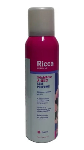 Shampoo A Seco Ricca Segunda Chance Limpa Renova Sem Perfume