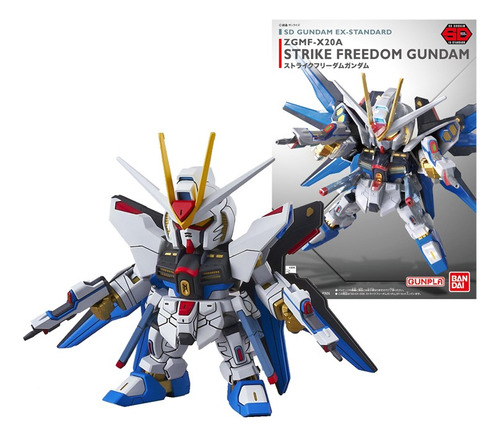 Bandai Gundam Sd Ex 06, Strike Freedom Gundam, Pistola 8 Cm